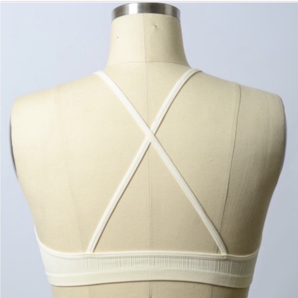 SALE Cream Beige Ivory New Edgy Chic Comfy Crochet Bralette Bra Brami - Picture 5 of 11